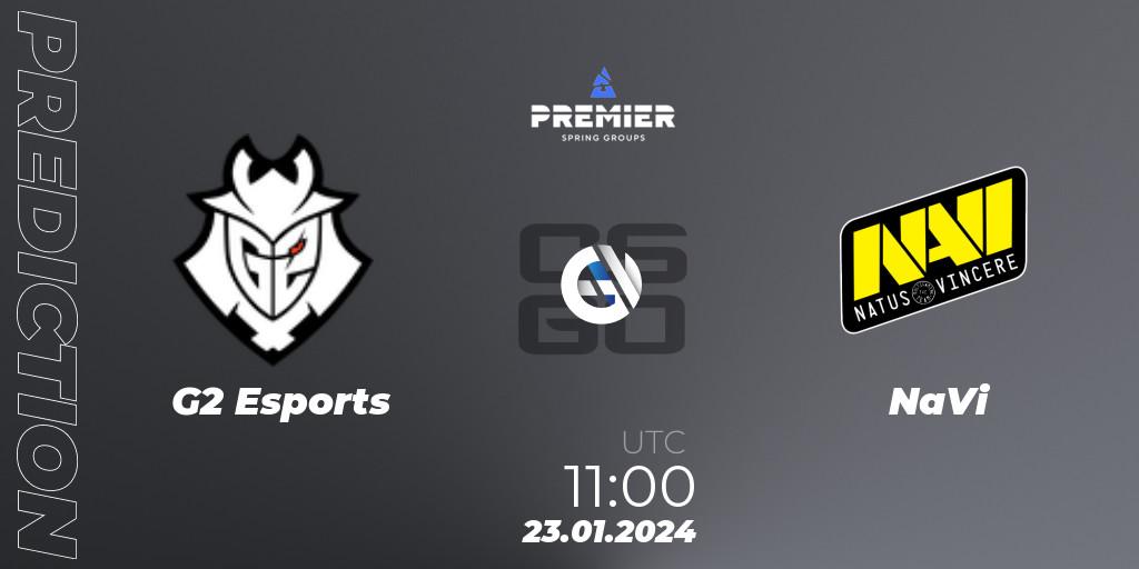 G2 Esports - NaVi: прогноз. 23.01.24, CS2 (CS:GO), BLAST Premier: Spring Groups 2024