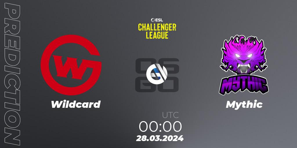 Wildcard - Mythic: прогноз. 28.03.24, CS2 (CS:GO), ESL Challenger League Season 47: North America