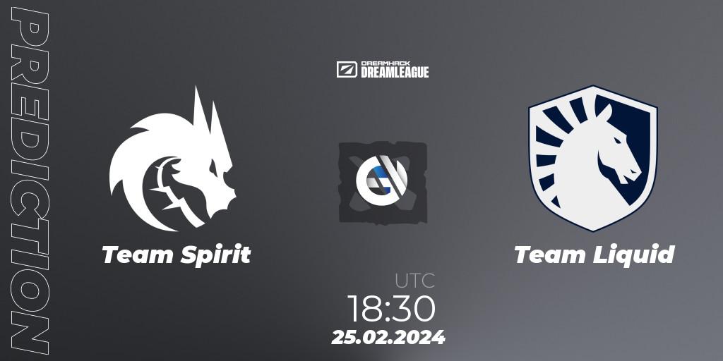 Team Spirit - Team Liquid: прогноз. 25.02.24, Dota 2, DreamLeague Season 22