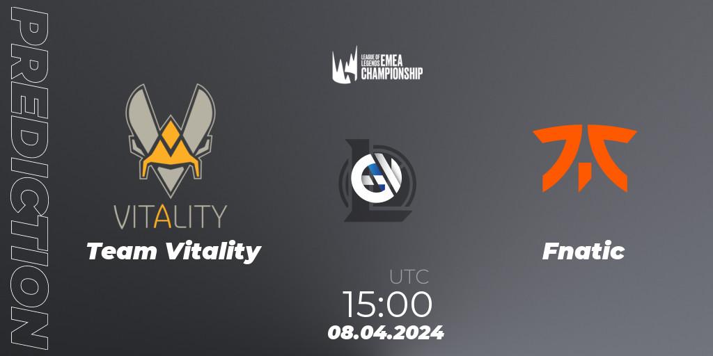 Team Vitality - Fnatic: прогноз. 08.04.24, LoL, LEC Spring 2024 - Playoffs