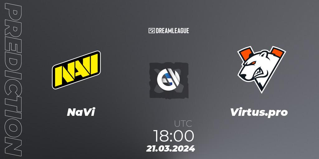 NaVi - Virtus.pro: прогноз. 21.03.24, Dota 2, DreamLeague Season 23: Eastern Europe Closed Qualifier