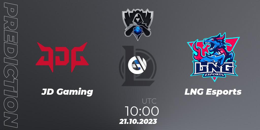 JD Gaming - LNG Esports: прогноз. 21.10.23, LoL, Worlds 2023 LoL - Group Stage