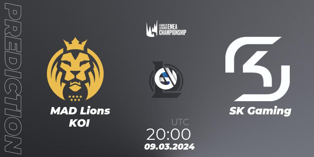 MAD Lions KOI - SK Gaming: прогноз. 09.03.24, LoL, LEC Spring 2024 - Regular Season