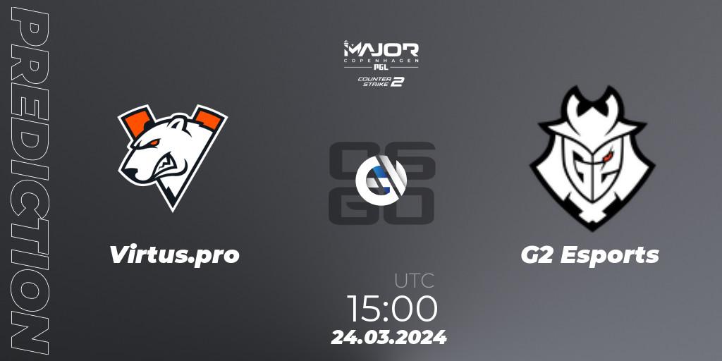 Virtus.pro - G2 Esports: прогноз. 24.03.24, CS2 (CS:GO), PGL CS2 Major Copenhagen 2024