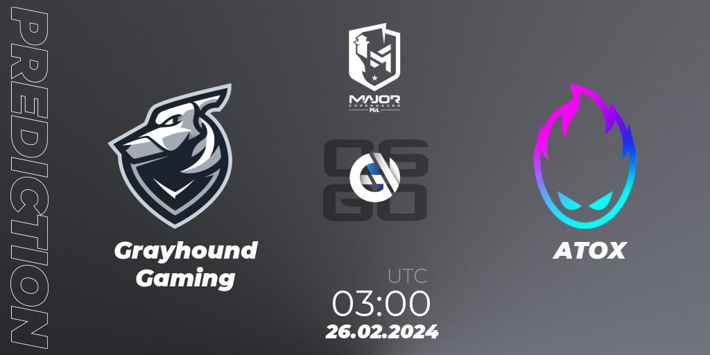 Grayhound Gaming - ATOX: прогноз. 26.02.24, CS2 (CS:GO), PGL CS2 Major Copenhagen 2024 Asia RMR