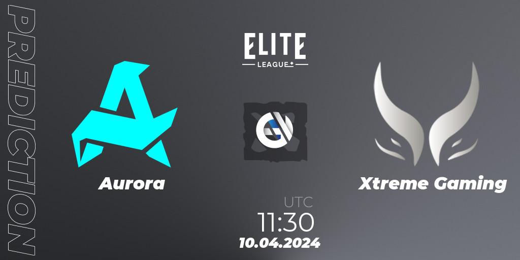Aurora - Xtreme Gaming: прогноз. 10.04.24, Dota 2, Elite League: Round-Robin Stage