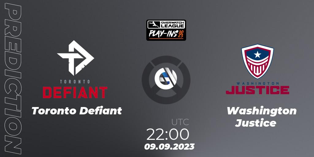 Toronto Defiant - Washington Justice: прогноз. 09.09.23, Overwatch, Overwatch League 2023 - Play-Ins