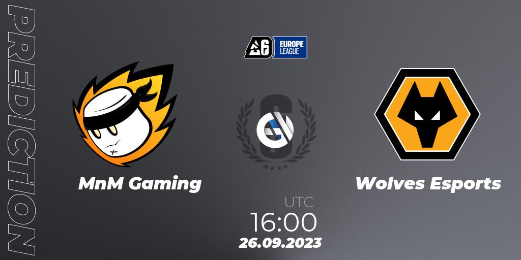 MnM Gaming - Wolves Esports: прогноз. 26.09.23, Rainbow Six, Europe League 2023 - Stage 2