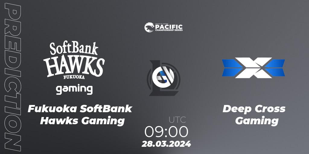 Fukuoka SoftBank Hawks Gaming - Deep Cross Gaming: прогноз. 28.03.24, LoL, PCS Playoffs Spring 2024