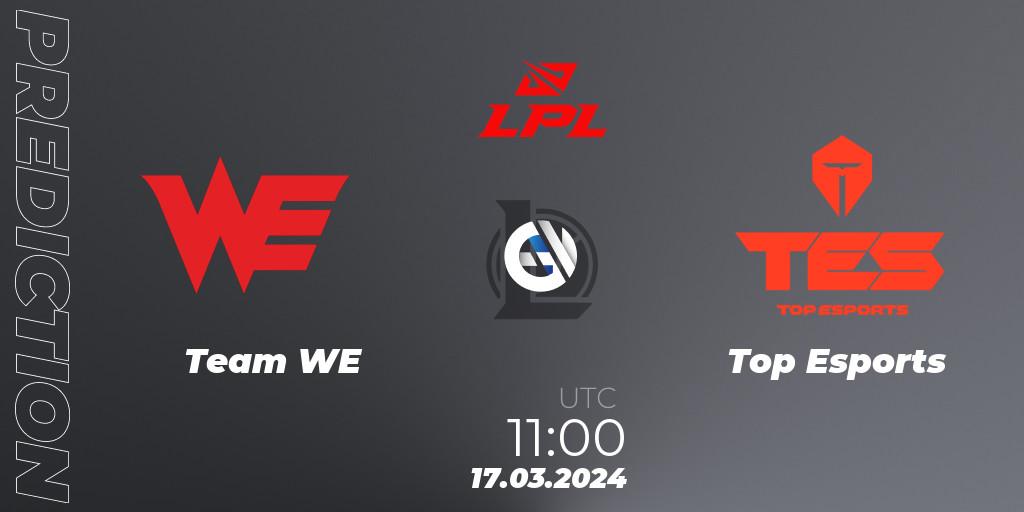 Team WE - Top Esports: прогноз. 17.03.24, LoL, LPL Spring 2024 - Group Stage