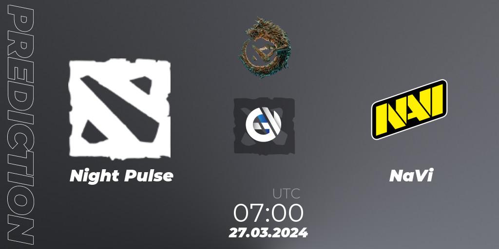 Night Pulse - NaVi: прогноз. 27.03.24, Dota 2, PGL Wallachia Season 1: Eastern Europe Closed Qualifier