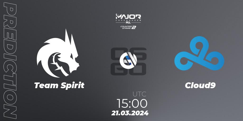 Team Spirit - Cloud9: прогноз. 21.03.24, CS2 (CS:GO), PGL CS2 Major Copenhagen 2024