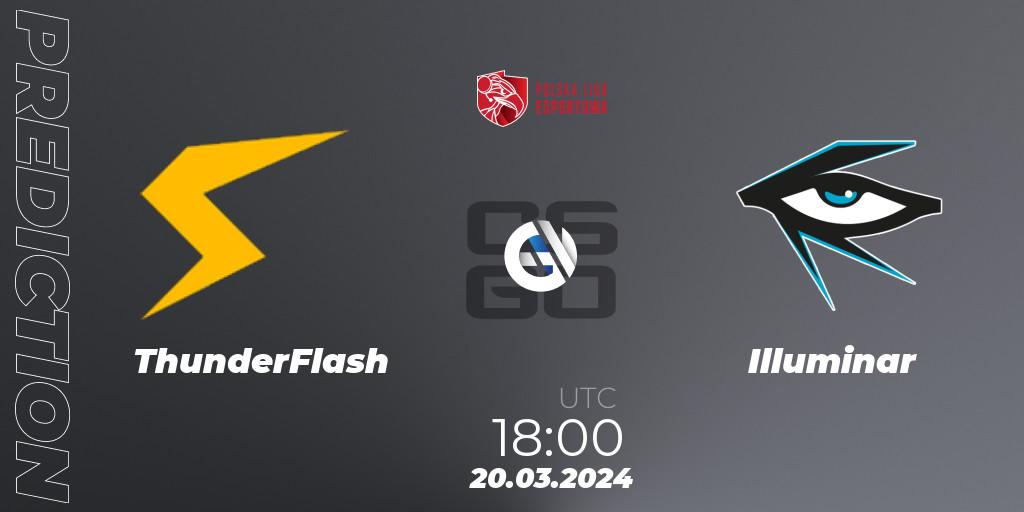 ThunderFlash - Illuminar: прогноз. 20.03.24, CS2 (CS:GO), Polska Liga Esportowa 2024: Split #1