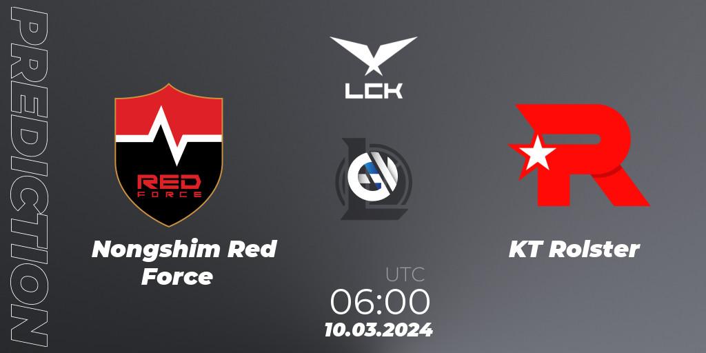 Nongshim Red Force - KT Rolster: прогноз. 10.03.24, LoL, LCK Spring 2024 - Group Stage