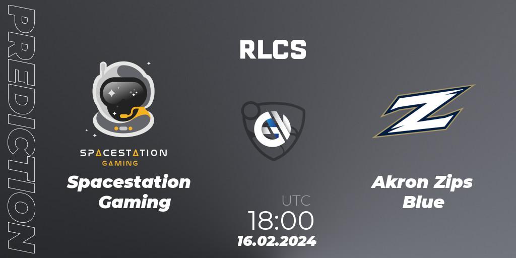 Spacestation Gaming - Akron Zips Blue: прогноз. 16.02.24, Rocket League, RLCS 2024 - Major 1: North America Open Qualifier 2