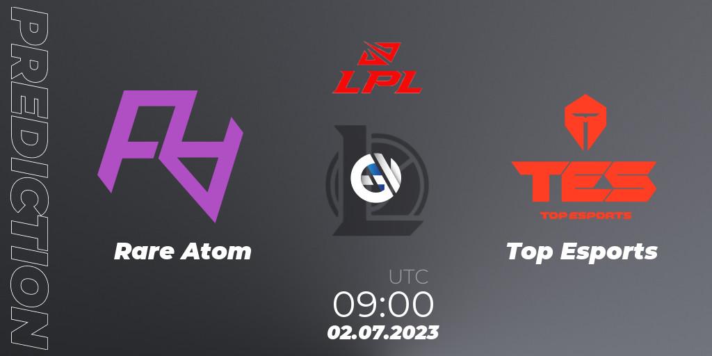 Rare Atom - Top Esports: прогноз. 02.07.23, LoL, LPL Summer 2023 Regular Season