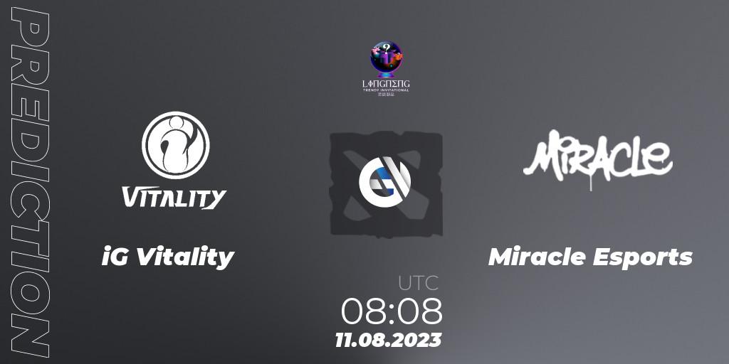 iG Vitality - Miracle Esports: прогноз. 11.08.23, Dota 2, LingNeng Trendy Invitational