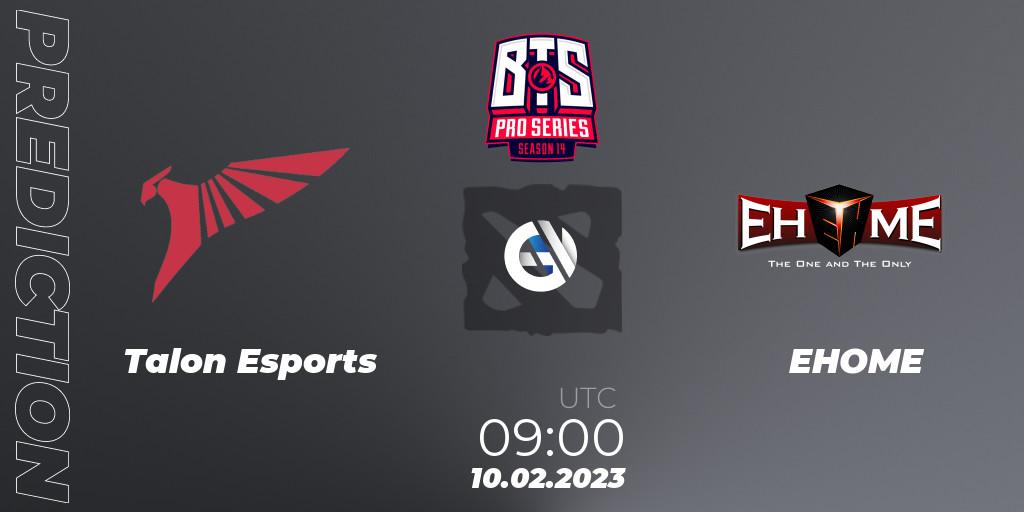 Talon Esports - EHOME: прогноз. 10.02.23, Dota 2, BTS Pro Series Season 14: Southeast Asia