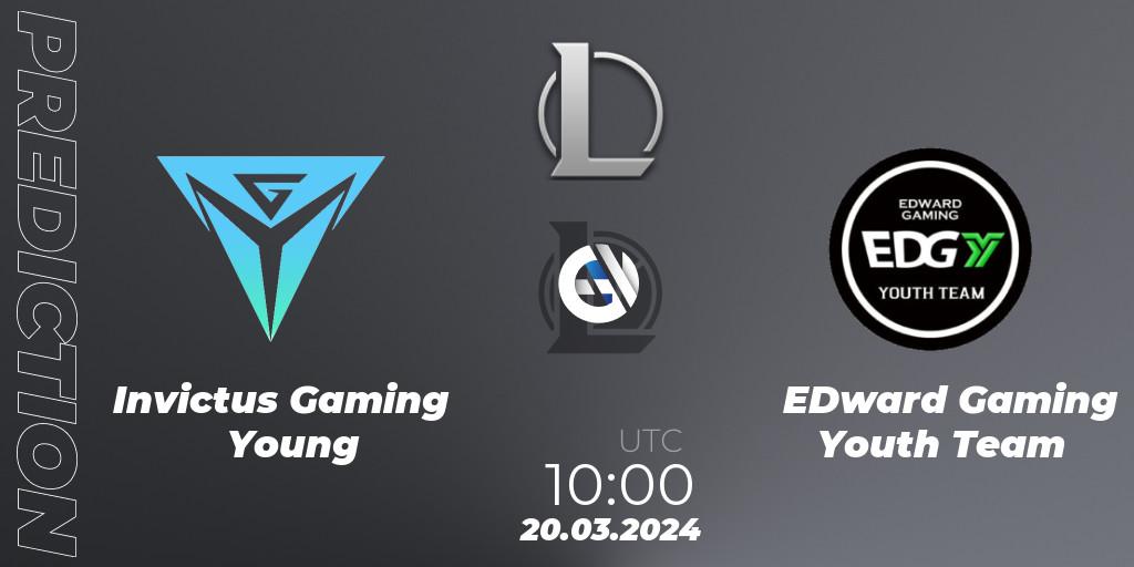 Invictus Gaming Young - EDward Gaming Youth Team: прогноз. 20.03.24, LoL, LDL 2024 - Stage 1
