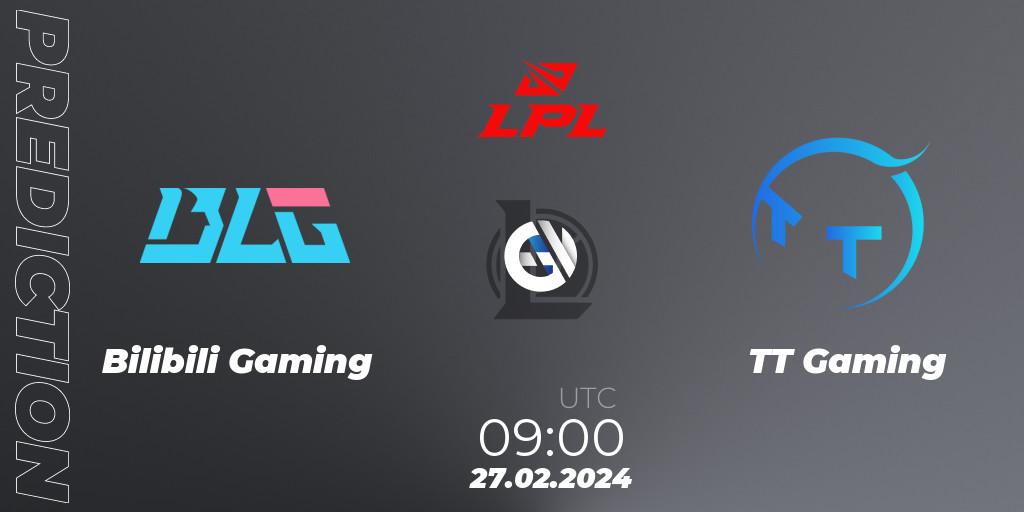 Bilibili Gaming - TT Gaming: прогноз. 27.02.24, LoL, LPL Spring 2024 - Group Stage
