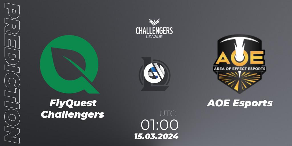 FlyQuest Challengers - AOE Esports: прогноз. 15.03.24, LoL, NACL 2024 Spring - Playoffs