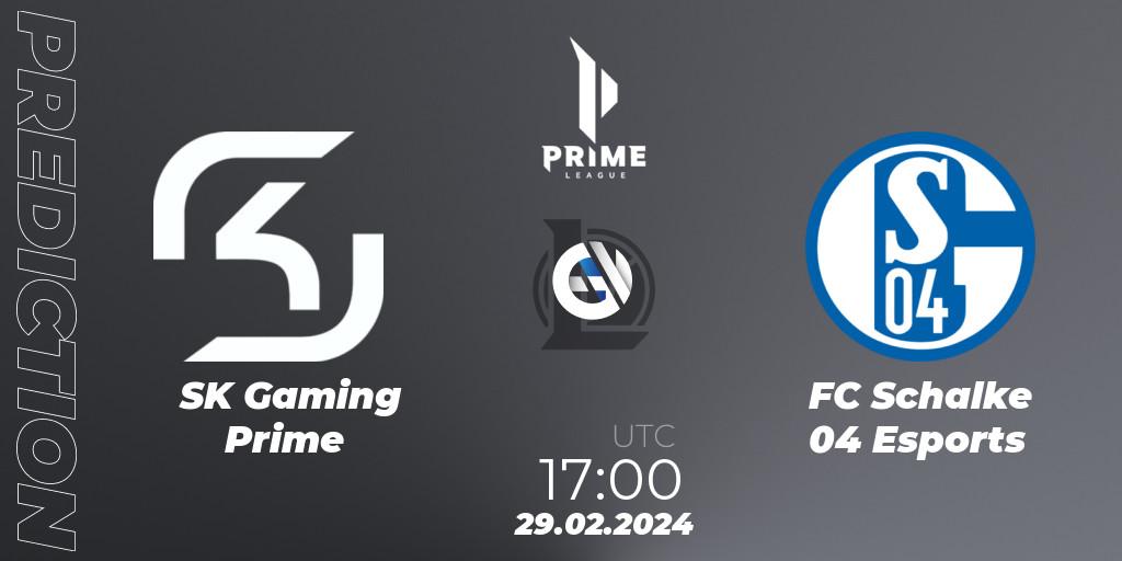 SK Gaming Prime - FC Schalke 04 Esports: прогноз. 29.02.24, LoL, Prime League Spring 2024 - Group Stage