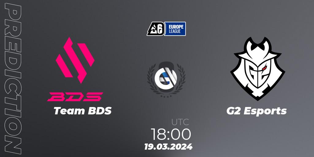 Team BDS - G2 Esports: прогноз. 19.03.24, Rainbow Six, Europe League 2024 - Stage 1