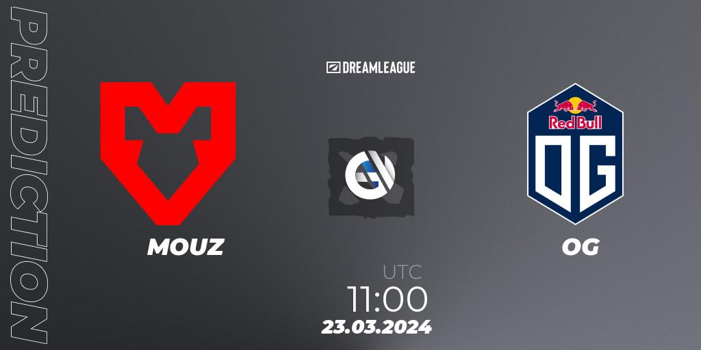 MOUZ - OG: прогноз. 23.03.24, Dota 2, DreamLeague Season 23: Western Europe Closed Qualifier