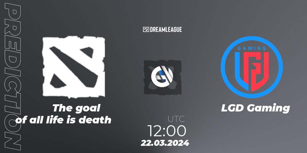 The goal of all life is death - LGD Gaming: прогноз. 22.03.24, Dota 2, DreamLeague Season 23: China Closed Qualifier