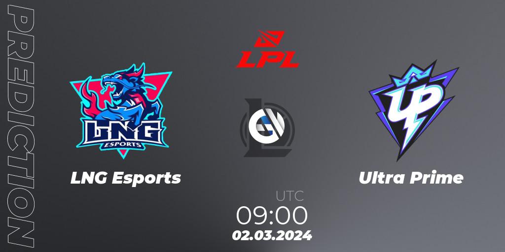 LNG Esports - Ultra Prime: прогноз. 02.03.24, LoL, LPL Spring 2024 - Group Stage