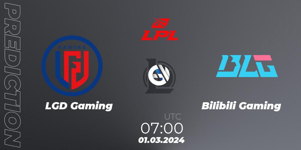 LGD Gaming - Bilibili Gaming: прогноз. 01.03.24, LoL, LPL Spring 2024 - Group Stage