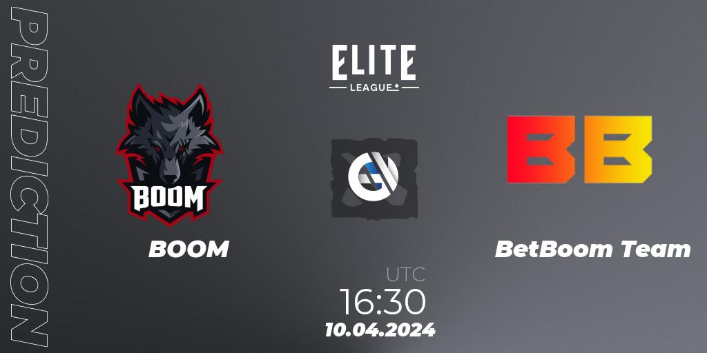 BOOM - BetBoom Team: прогноз. 10.04.24, Dota 2, Elite League: Round-Robin Stage
