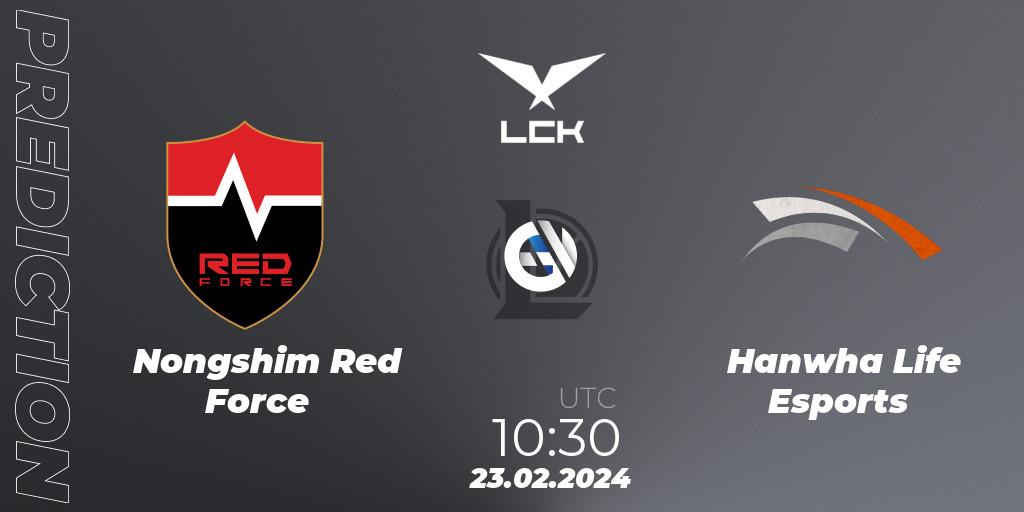 Nongshim Red Force - Hanwha Life Esports: прогноз. 23.02.24, LoL, LCK Spring 2024 - Group Stage