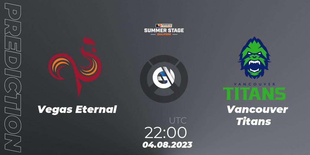 Vegas Eternal - Vancouver Titans: прогноз. 04.08.23, Overwatch, Overwatch League 2023 - Summer Stage Qualifiers