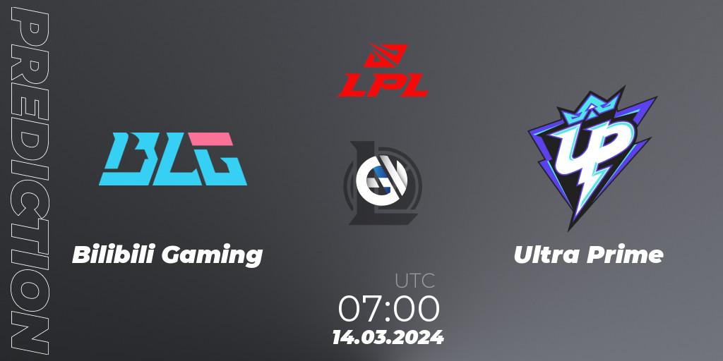 Bilibili Gaming - Ultra Prime: прогноз. 14.03.24, LoL, LPL Spring 2024 - Group Stage