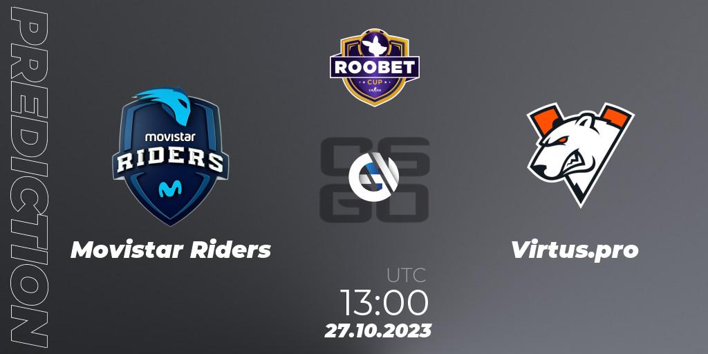 Movistar Riders - Virtus.pro: прогноз. 27.10.23, CS2 (CS:GO), Roobet Cup 2023