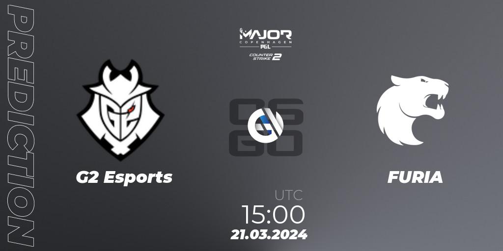 G2 Esports - FURIA: прогноз. 21.03.24, CS2 (CS:GO), PGL CS2 Major Copenhagen 2024
