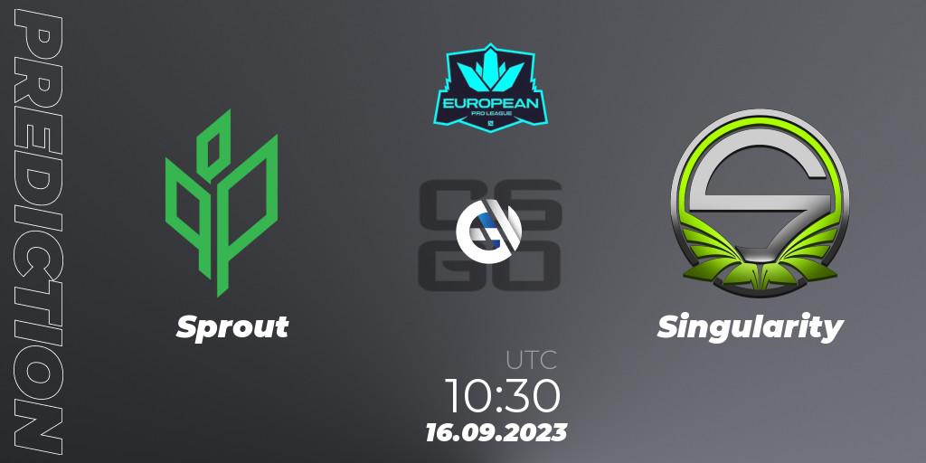 Sprout - Singularity: прогноз. 16.09.23, CS2 (CS:GO), European Pro League Season 10