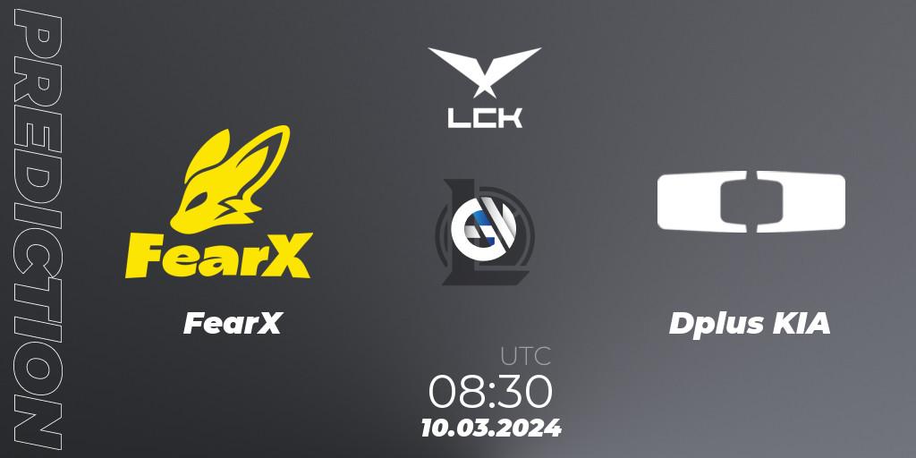 FearX - Dplus KIA: прогноз. 10.03.24, LoL, LCK Spring 2024 - Group Stage