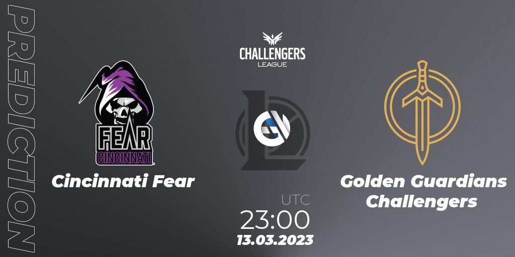 Cincinnati Fear - Golden Guardians Challengers: прогноз. 13.03.23, LoL, NACL 2023 Spring - Playoffs