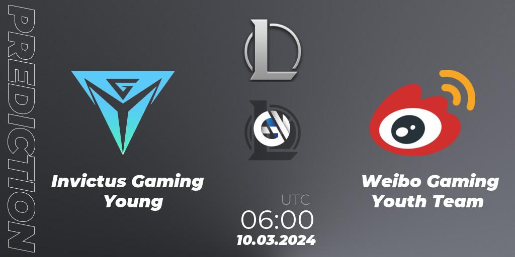 Invictus Gaming Young - Weibo Gaming Youth Team: прогноз. 10.03.24, LoL, LDL 2024 - Stage 1