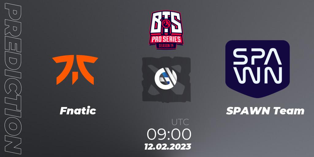 Fnatic - SPAWN Team: прогноз. 13.02.23, Dota 2, BTS Pro Series Season 14: Southeast Asia