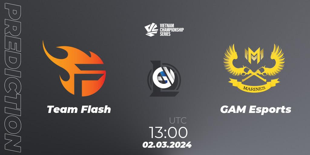 Team Flash - GAM Esports: прогноз. 02.03.24, LoL, VCS Dawn 2024 - Group Stage