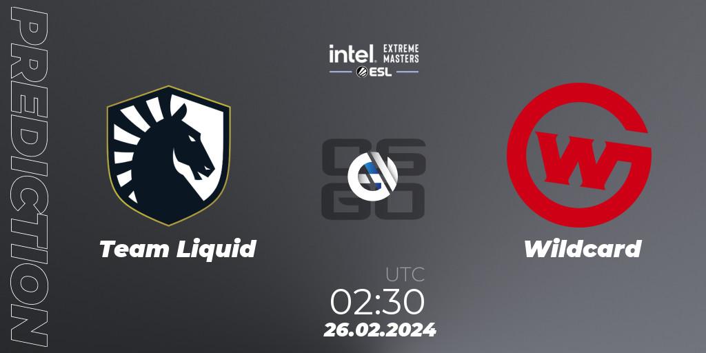 Team Liquid - Wildcard: прогноз. 26.02.24, CS2 (CS:GO), Intel Extreme Masters Dallas 2024: North American Closed Qualifier
