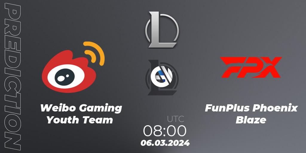 Weibo Gaming Youth Team - FunPlus Phoenix Blaze: прогноз. 06.03.24, LoL, LDL 2024 - Stage 1
