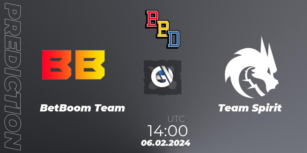 BetBoom Team - Team Spirit: прогноз. 06.02.24, Dota 2, BetBoom Dacha Dubai 2024