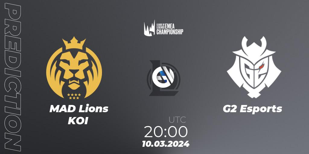MAD Lions KOI - G2 Esports: прогноз. 10.03.24, LoL, LEC Spring 2024 - Regular Season