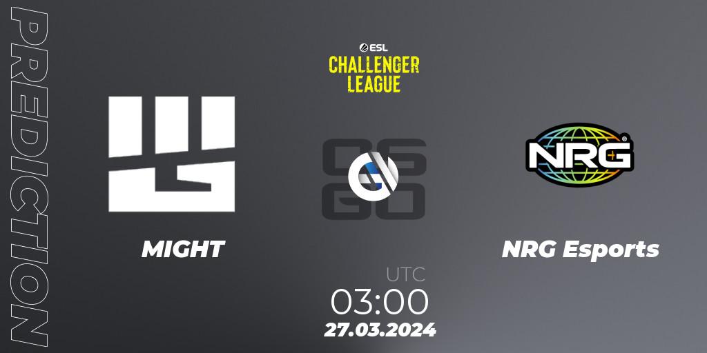 MIGHT - NRG Esports: прогноз. 27.03.24, CS2 (CS:GO), ESL Challenger League Season 47: North America