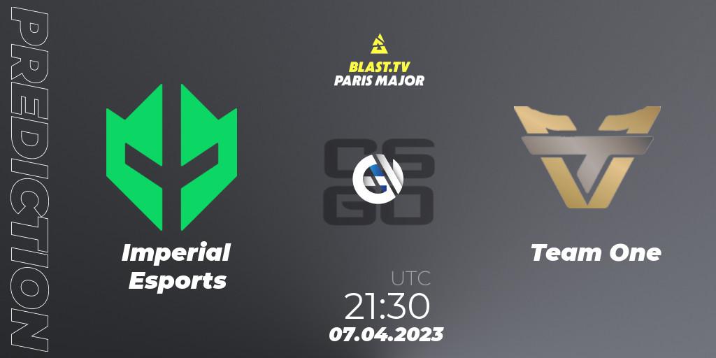 Imperial Esports - Team One: прогноз. 07.04.23, CS2 (CS:GO), BLAST.tv Paris Major 2023 Americas RMR