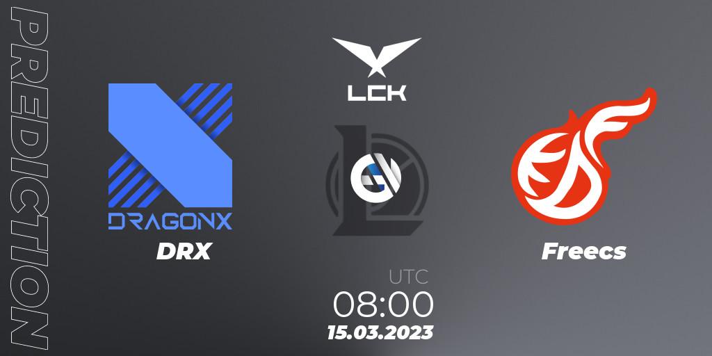 DRX - Freecs: прогноз. 15.03.23, LoL, LCK Spring 2023 - Group Stage